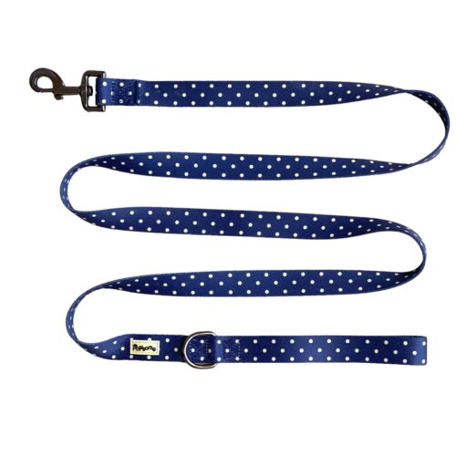 Kate Blue Polka Dot Leash for Dogs